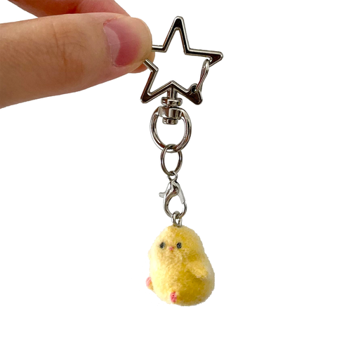 Fuzzy Chick Keychain