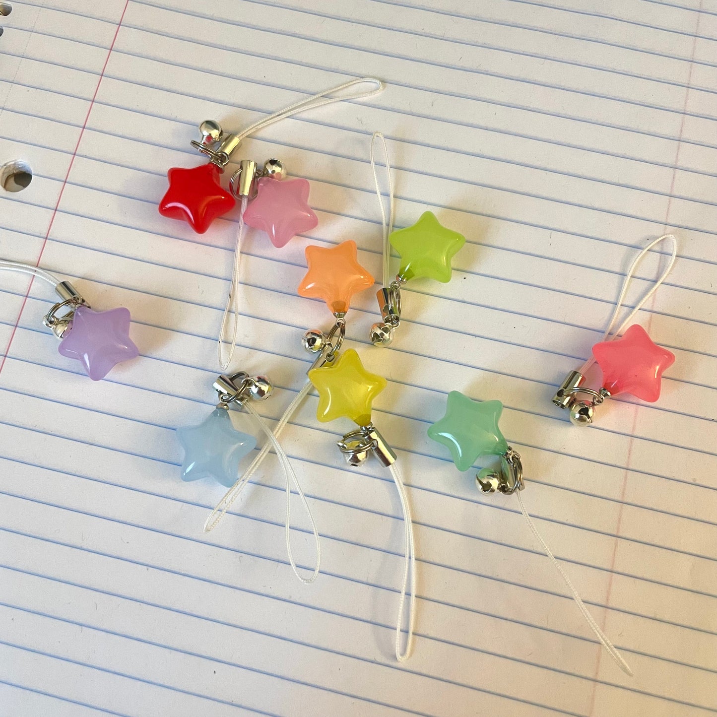 Resin Star Keychain - Set of 5