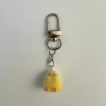 Fuzzy Chick Keychain