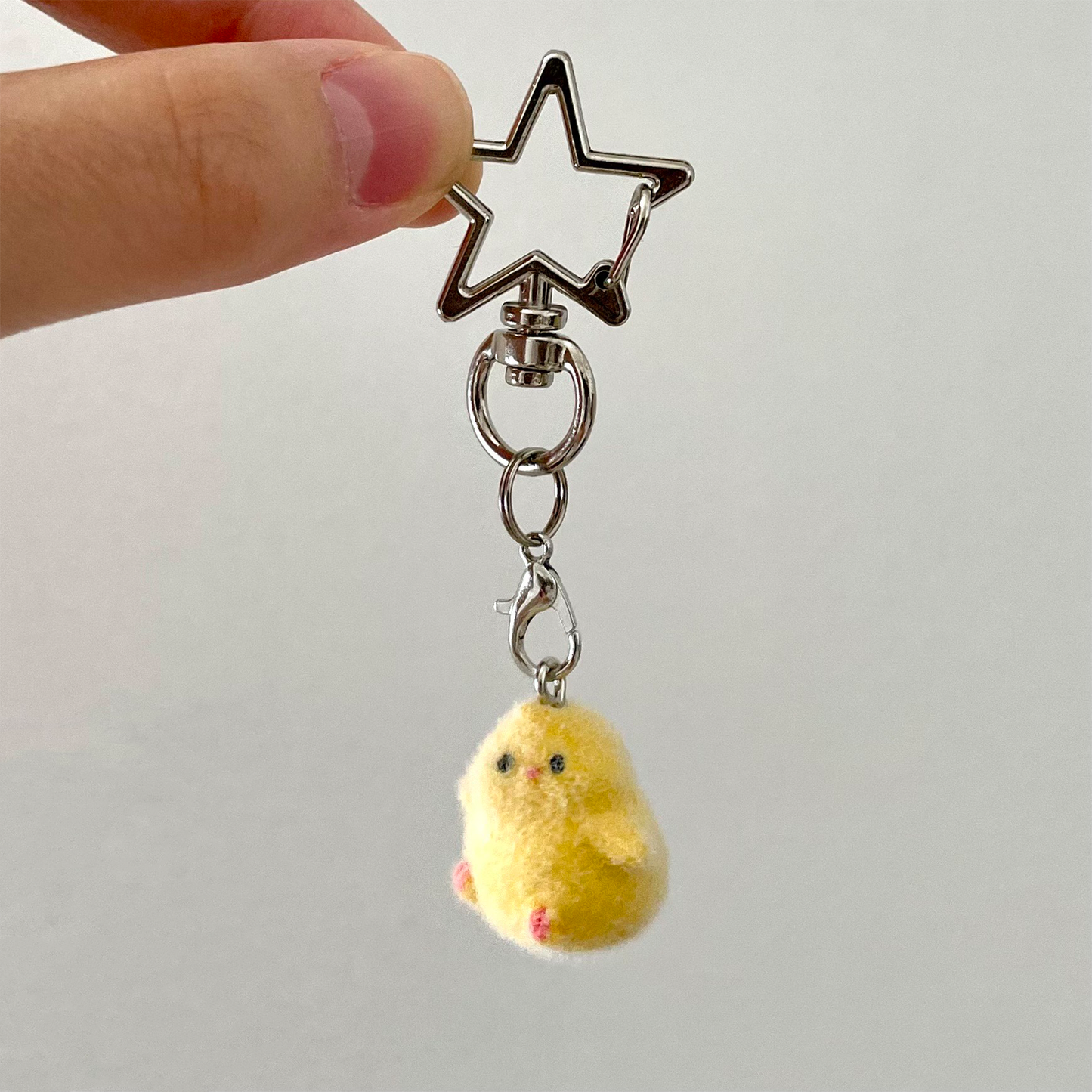 Fuzzy Chick Keychain
