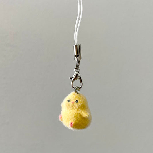 Fuzzy Chick Keychain