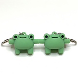 Matching Frog Keychain Set