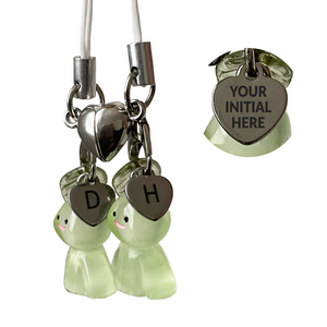 Matching Green Man Keychain Set