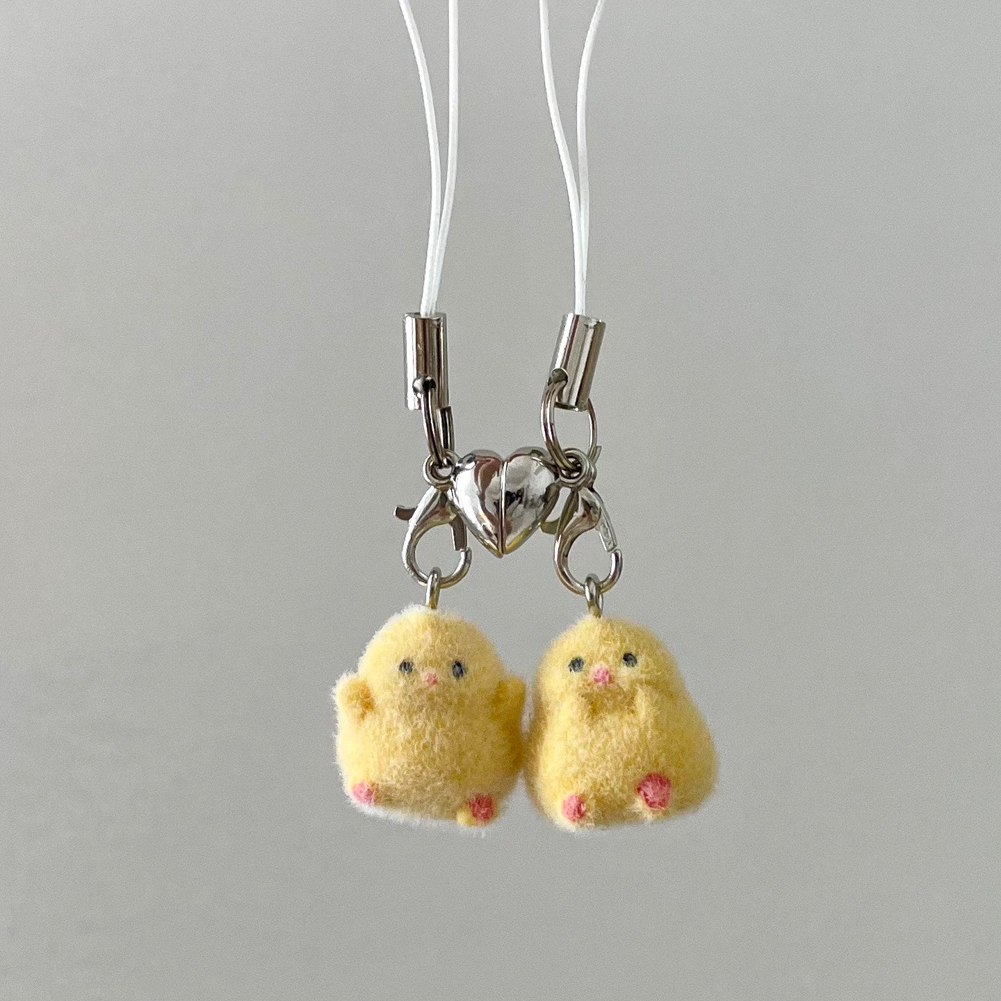 Fuzzy Chick Keychain - Matching