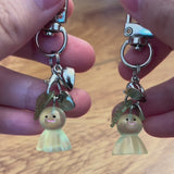 Matching Green Man Keychain Set